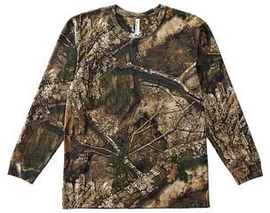 Code Five 3981 Men's Realtree Camo Long Sleeve T-Shirt size Medium   Ringspun Cotton LA3981
