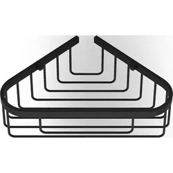 Basic Eck-Duschregal schwarz matt