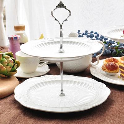 Inspired Living 3 Tier Cake Stand Hardware Kit Adjustable Handle & Rod Set For DIY Dessert & Tiered Tray Stands 2silver