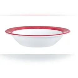 12x Arcoroc Schälchen 12 cm Durchmesser, Form Brush - Red / Rot Arcoroc, Hartglas,