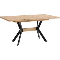 byLIVING Esstisch BREMEN, Breite 160 cm, Auszug 200 cm, Artisan Eiche/schwarz