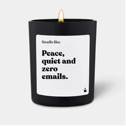 Chatty Candles, Duftkerzen, Duftkerze Woody Smells like: Peace, quiet and zero emails.