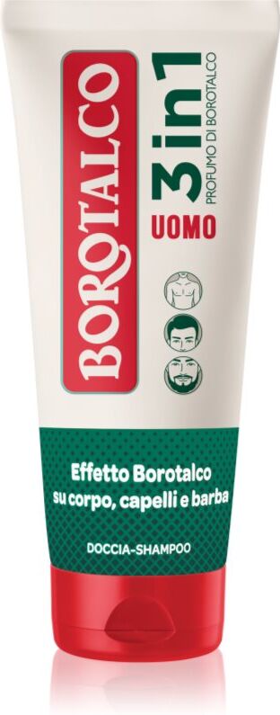 Borotalco MEN 3 in 1 shower gel M for face, body and hair fragrance Unique Scent of Borotalco 200 ml