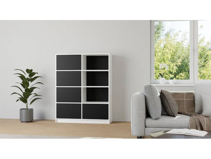 Tiefes Regal nach Maß MDF Beschichtet MDF Weiß matt