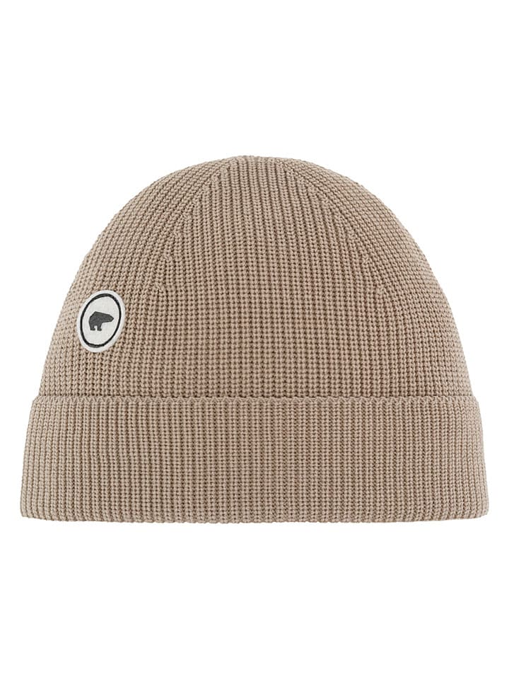 Eisbär Wollmütze "Mino" in Taupe - onesize
