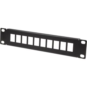 LogiLink Patchpanel ACT108, 10 Zoll, 1HE, schwarz, für 10 Ports