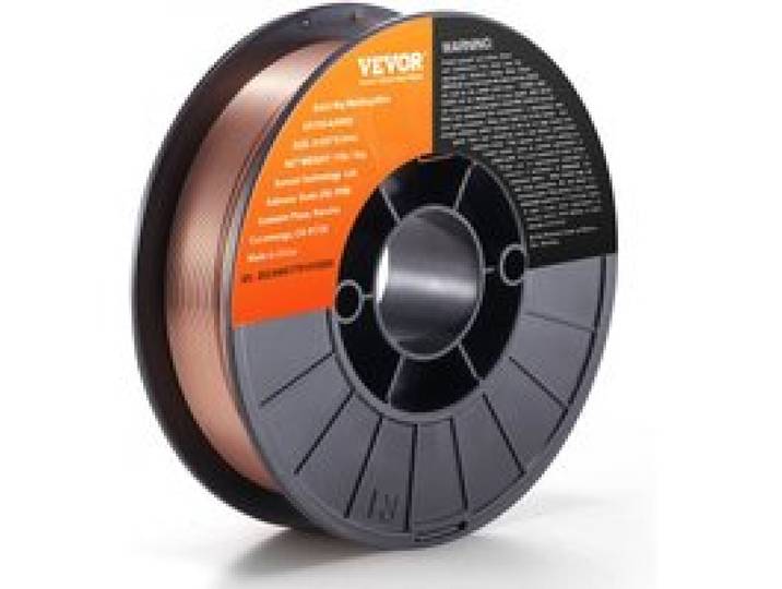 VEVOR 1 Rolle Fülldraht ER70S-6 0,9 mm 5 kg MIG-Schweißdraht 200 mm Spulendurchmesser Schweißdrahtrolle 490–670 Mpa Zugfestigkeit Ideal zum Schweißen von Kohlenstoffstahl