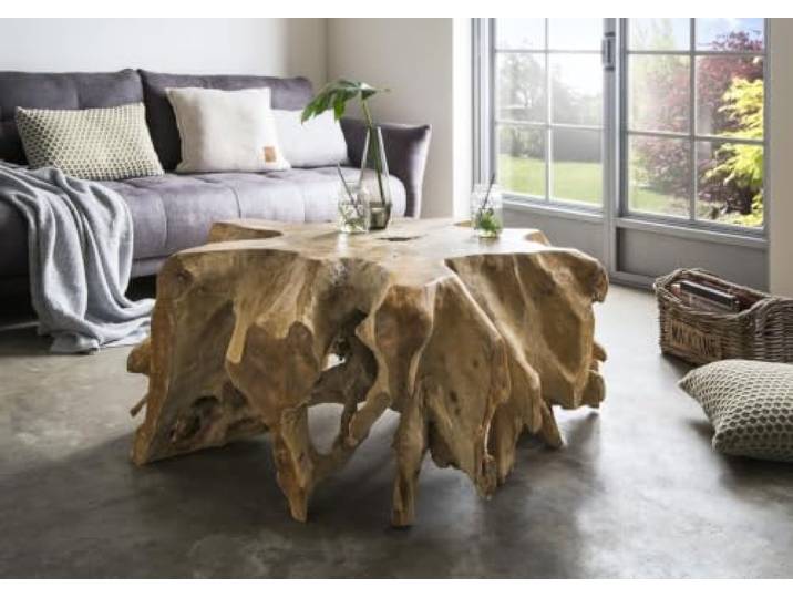 More2Home Couchtisch Thorsten Teakholz Wurzel ca.80 cm