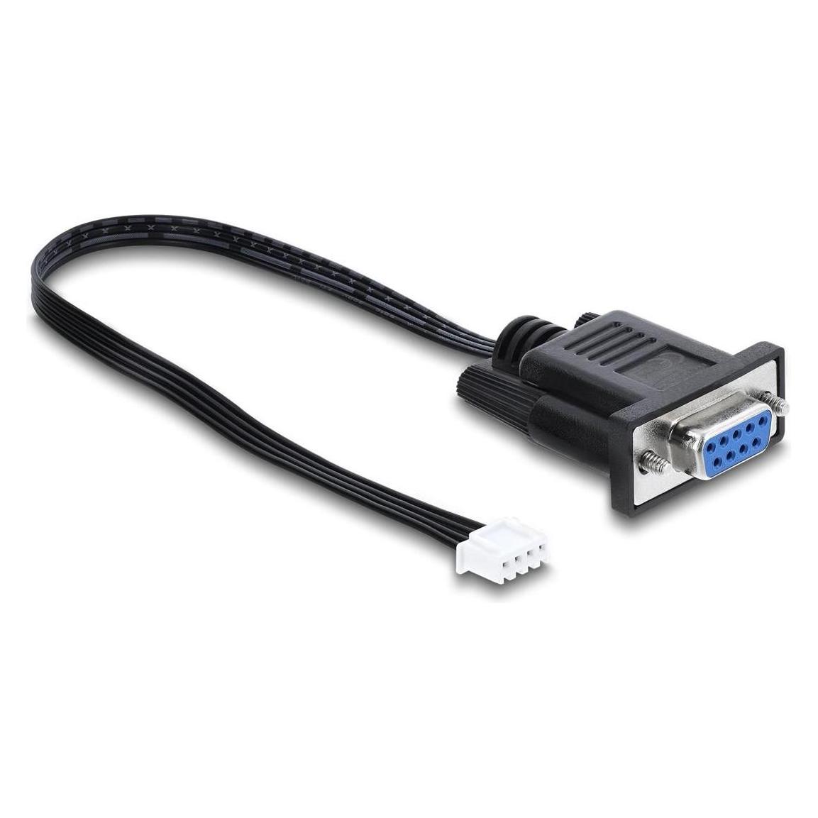 Delock Serielles Anschlusskabel RS-232 D-Sub 9 Buchse zu JST XH 4 Pin Pfostenbuchse 25 cm (91290) (0.25 m) (91290)