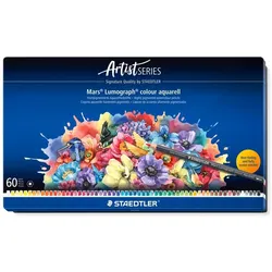 Staedtler, Malstifte, Aquarellfarbstifte wasservermalbar (60x)