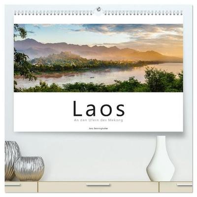 Laos - An den Ufern des Mekong (hochwertiger Premium Wandkalender 2027 DIN A2 quer), Kunstdruck in Hochglanz