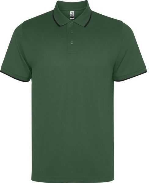Polo technique unisexe personnalisable en polyester gaufré Sian XXL Vert Bouteille