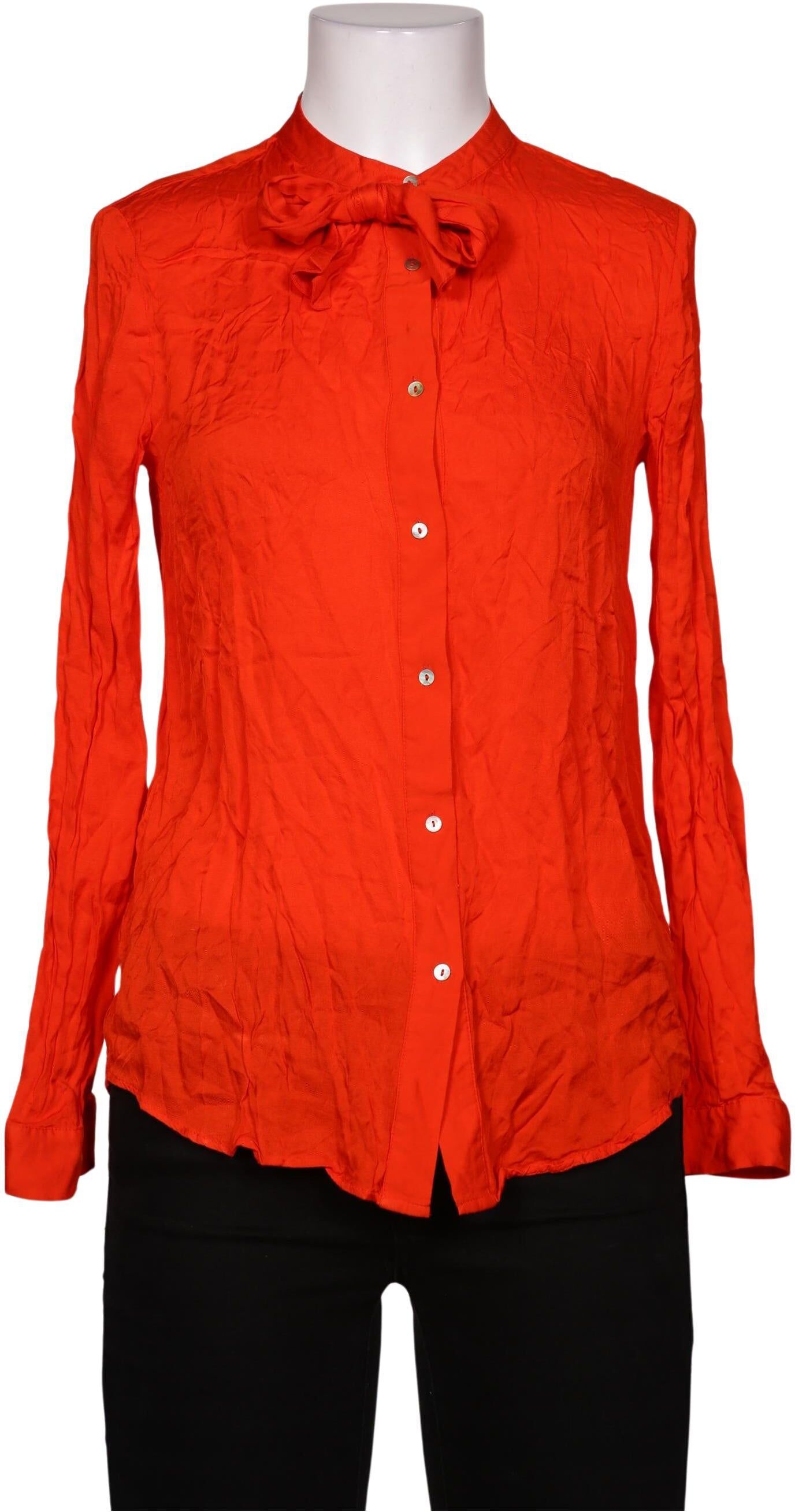 Mango Damen Bluse, Orange, Gr. S, Viskose - Second Hand