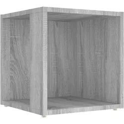 Décoshop26 - Beistelltisch Wohnzimmermöbel Nachttisch 33 x 33 x 34,5 cm Holzwerkstoff grau DEC032522