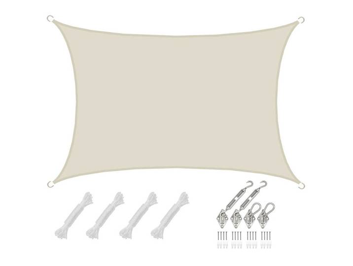 SONNENSEGEL Wasserdicht 400/300 cm Beige