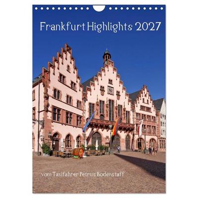 Frankfurt Highlights (Wandkalender 2027 DIN A4 hoch), CALVENDO Monatskalender