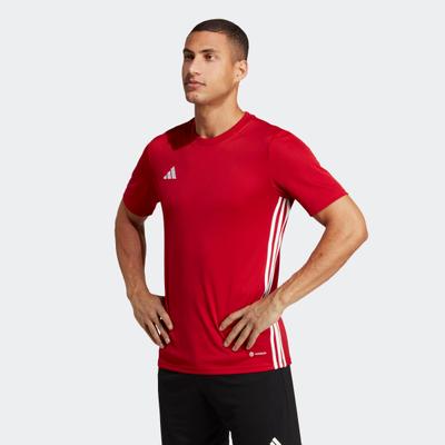 Fußballtrikot ADIDAS PERFORMANCE "TABELA 23 TRIKOT", Herren, Gr. XL, rot (team power rot 2, weiß), Obermaterial: 100% Polyester, clean, Rundhals, Trikots Fußballtrikot