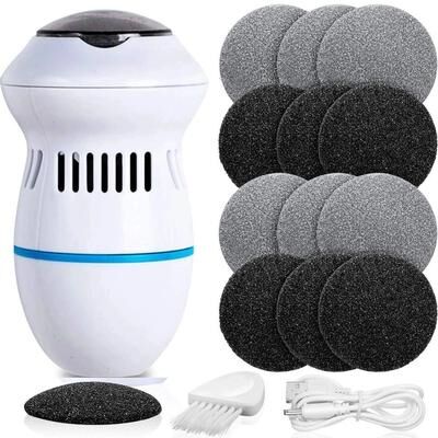 Inspire Select Rechargeable Electric Foot Grinder Callus Remover Pedicure Foot File Exfoliator For Hard Skin, Dry Feet & Smooth Heels vip 12