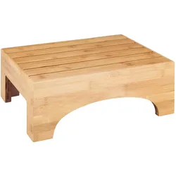 Hocker BAMBUSA (BHT 40x30x15 cm) - braun - BHT 40x30x15 cm