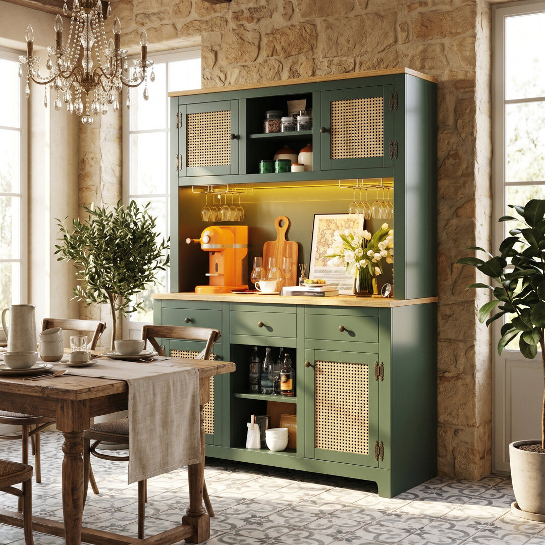 Metro 120cm Sideboard Antique Green 180cm H X 120cm W X 40cm D