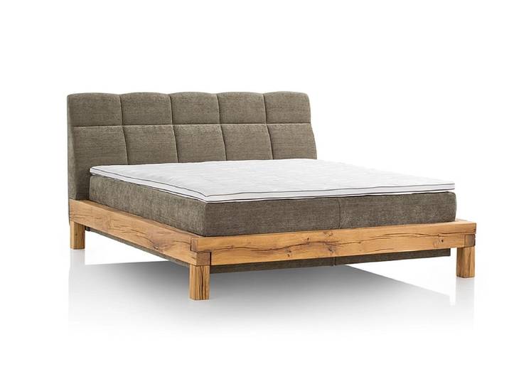 Boxspringbett ASPEN hellgrün 140x200cm halbfest