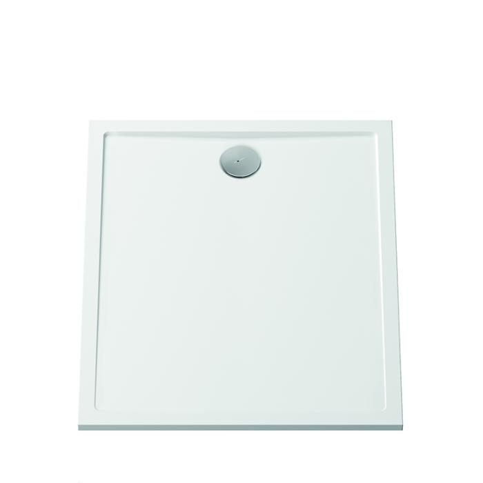 Vitra Aruna Duschwanne 89010 90x90x3cm, flach, quadratisch, Mineralguss, weiß, ohne Antislip