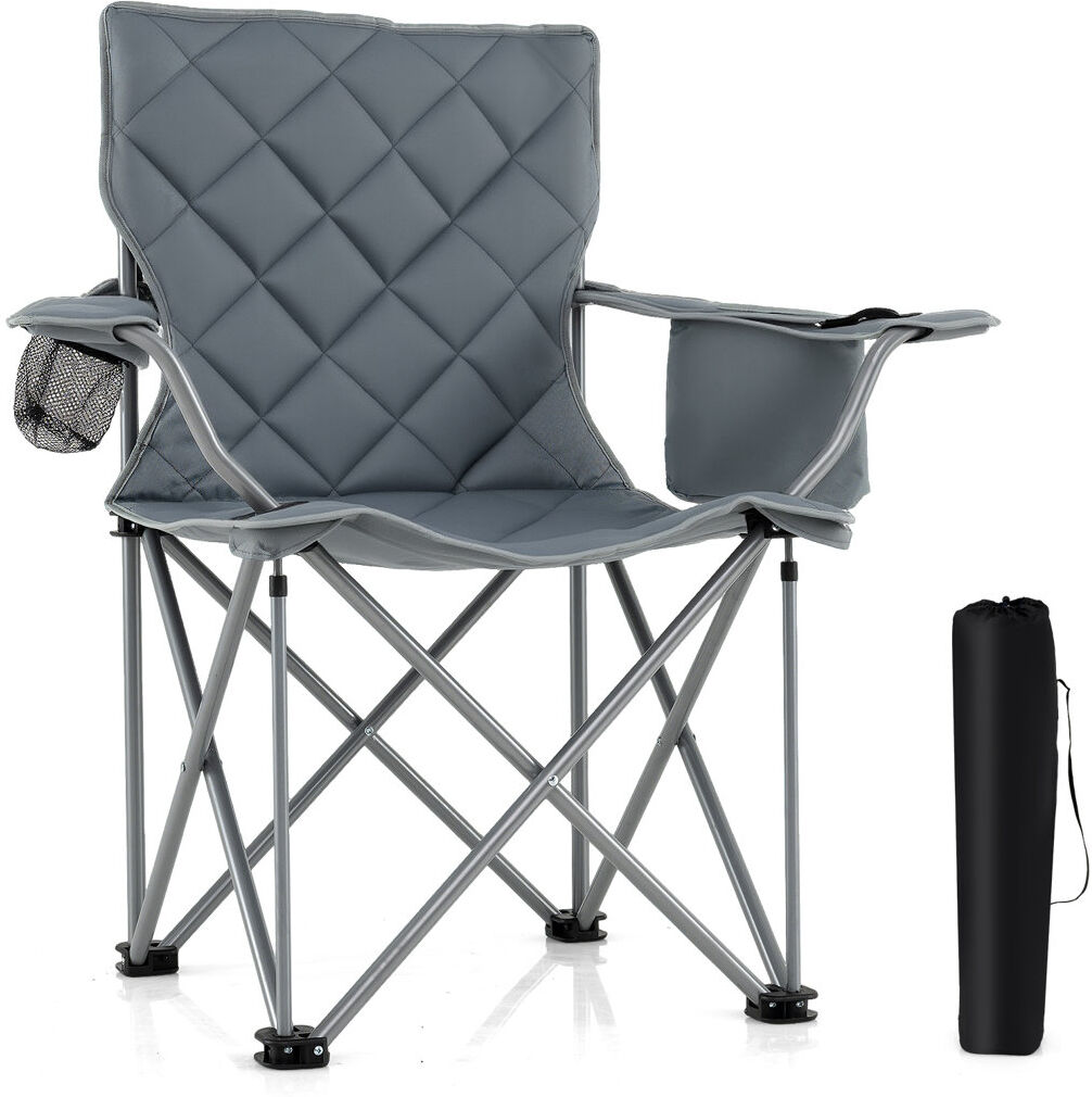 Rebrilliant Camping Chair Grey 102cm H X 97cm W X 55cm D