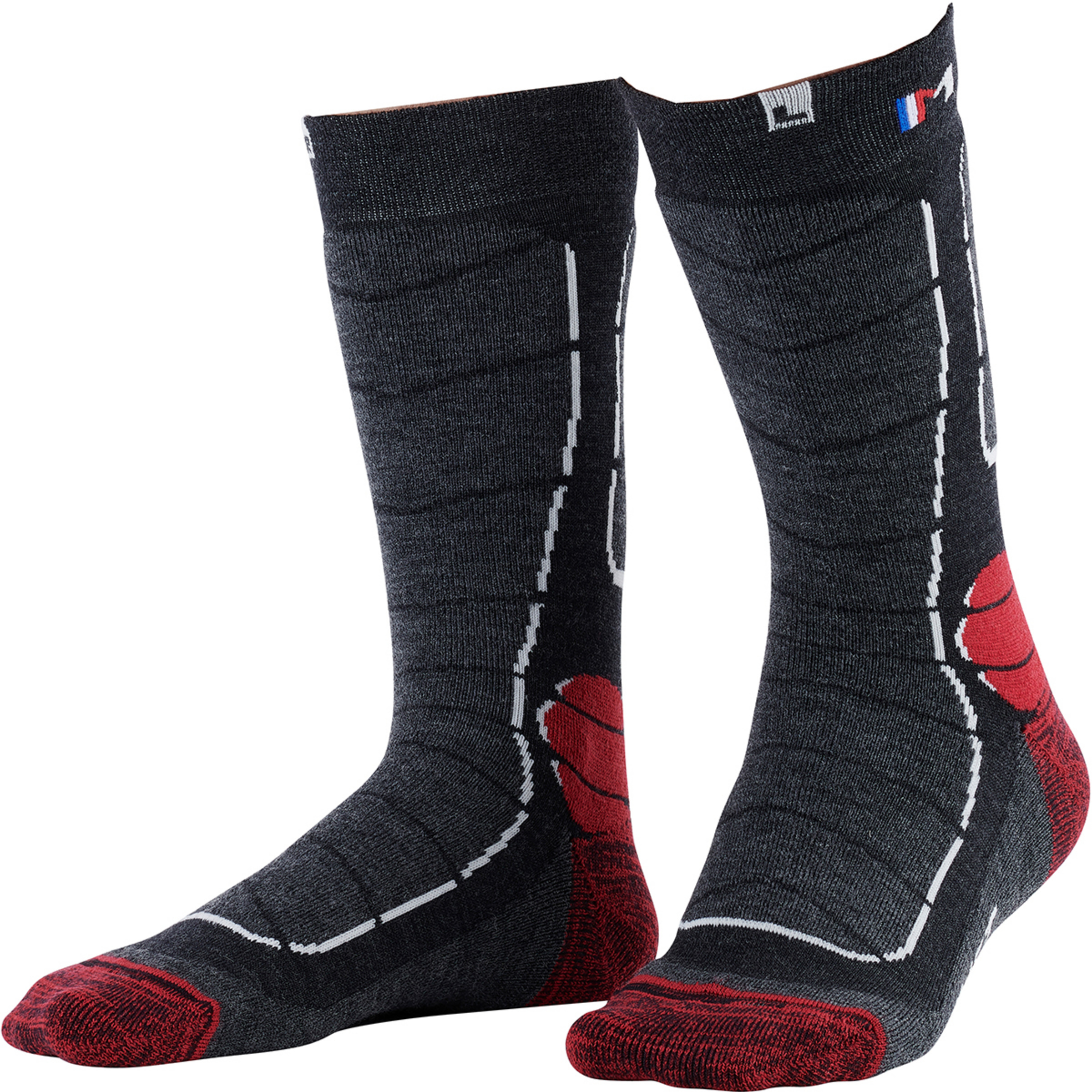 Monnet Jarrette Trek Medium Wandersocken grau Größe 41 Camping Hautfreundlich Merinowolle