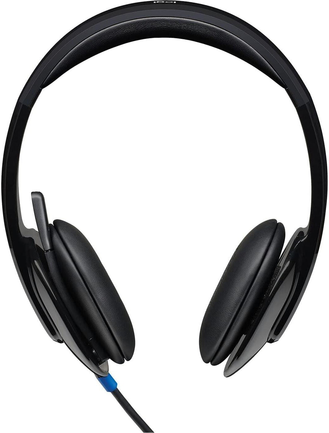 Logitech H540 Wired Headset, Stereo Headphone with Noise-Cancelling Microphone, USB, On-Ear Controls, Mute Indicator Light, PC/Mac/Laptop - Black, New