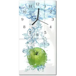WANDUHR aus Glas 30x60 cm - Apfelwasser