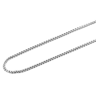 Gliederkette ADELIA´S "Halskette – Venezianerkette aus Edelstahl 50 cm", silber, Halsketten, Damen, 50cm, Edelstahl, Gliederkette, Schöne Geschenkidee zum Muttertag