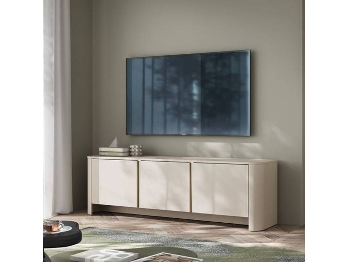 Meuble TV Komodee AMOS RTV1 Corps arrondi Cachemire Cachemire 39 x 168 x 52 cm
