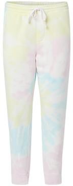 Independent Trading Co. PRM50PTTD Tie-Dyed Fleece Sweatpants in Tie Dye Sunset Swirl size Small