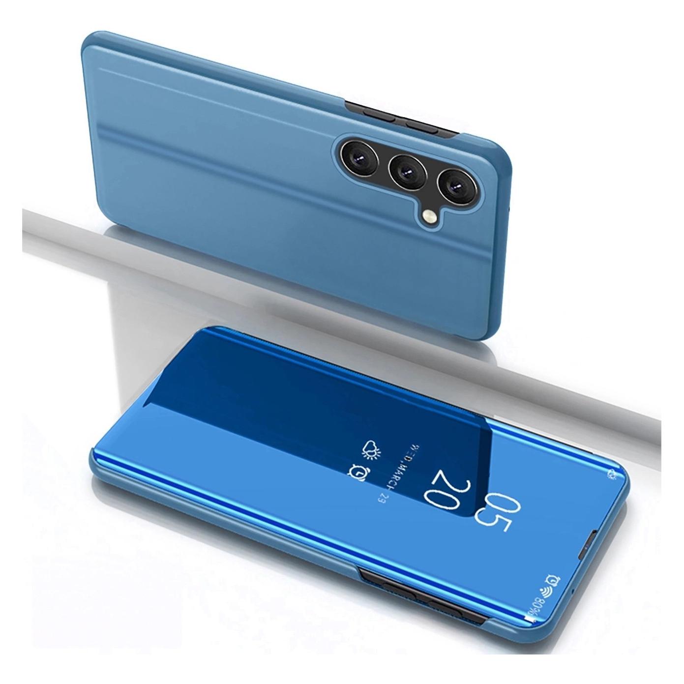 Hurtel Clear View Case Hülle für Samsung Galaxy S25+ Hülle mit Klappe - Blau (Samsung Galaxy S25+) (CLEAR VIEW SAMSUNG GALAXY S25+ BLUE)