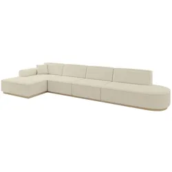 ECKSOFA Ottomane Links IREA-L3 - 412x165x80 cm Beige