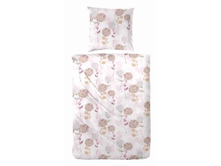 Bettwäsche PRIMERA Edelflanell-Bettwäsche Fallflower , rosa, B/L: 135cm x 200cm, 1 Stk., 1 Stk., Edel-Köper-Flanell, B/L: 80cm x 80cm, 2 Stk., Edel-Köper-Flanell, Obermaterial: 100% Baumwolle, Bettwäsche, Bettwäsche, mit raffinierten Farbakzenten