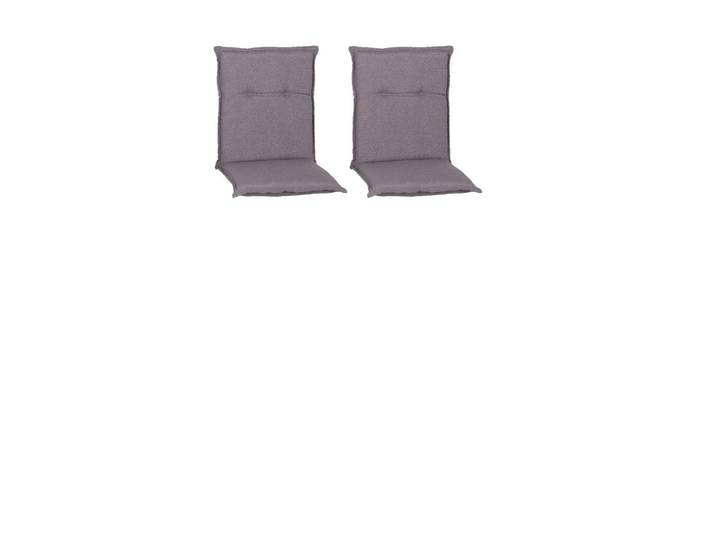 Gardenson Sesselauflage, Grau, Textil, Uni, Füllung: Schaumstoff, Fleece, 46x8x98 cm, mittels Bändern zu befestigen, mittels Gurtband zu befestigen, bügelfrei, formstabil, für den Aussenbereich geeignet, wetterfest, Gartenmöbel, Gartenkissen & Auflagen, Sesselauflage