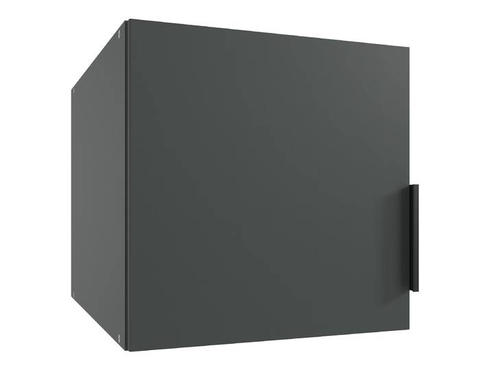 Schrankaufsatz Modena 40cm Schwarz/Graphit Spanplatte. Foliert