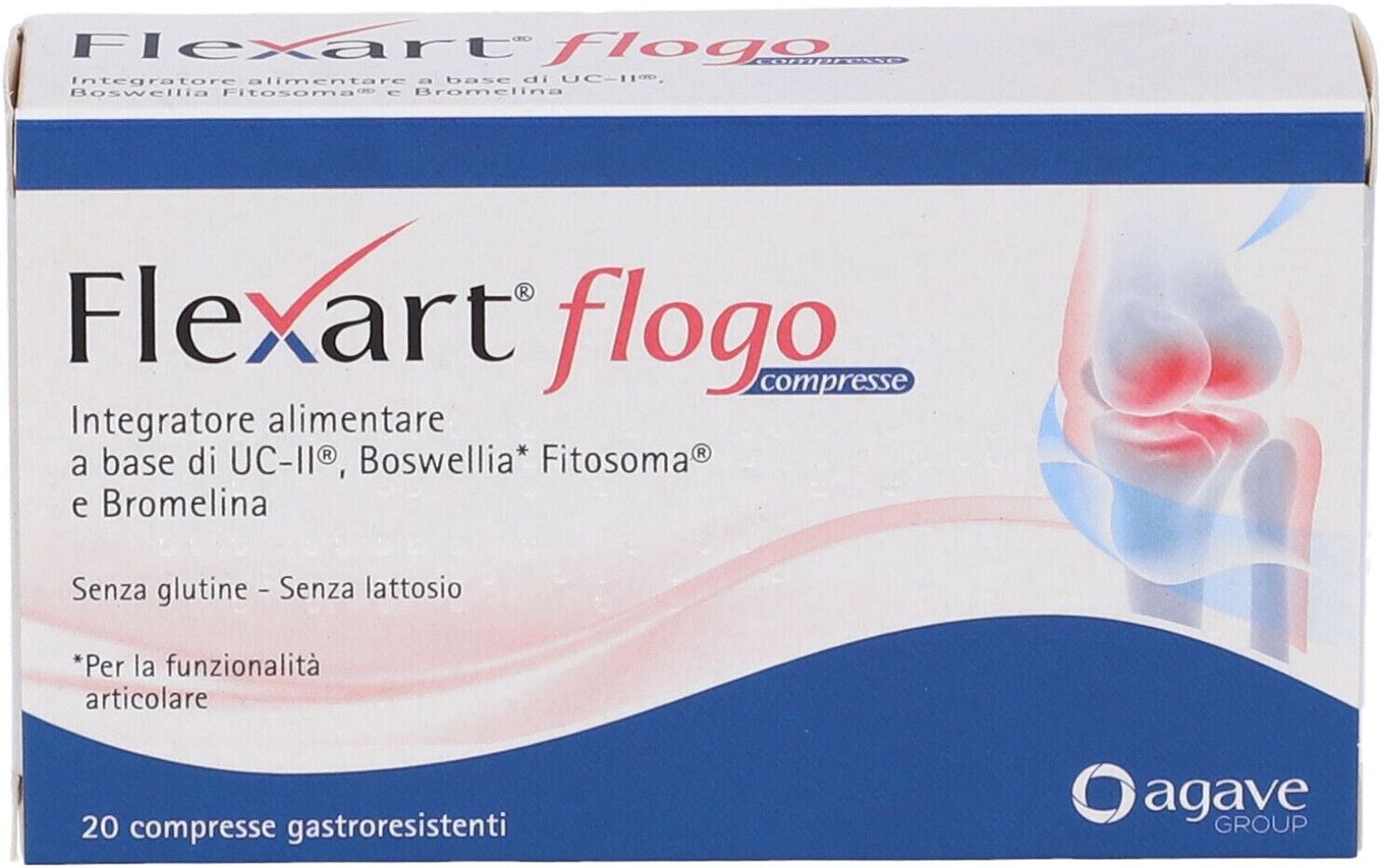 AGAVE Srl Flexart Flogo, 20 compresse