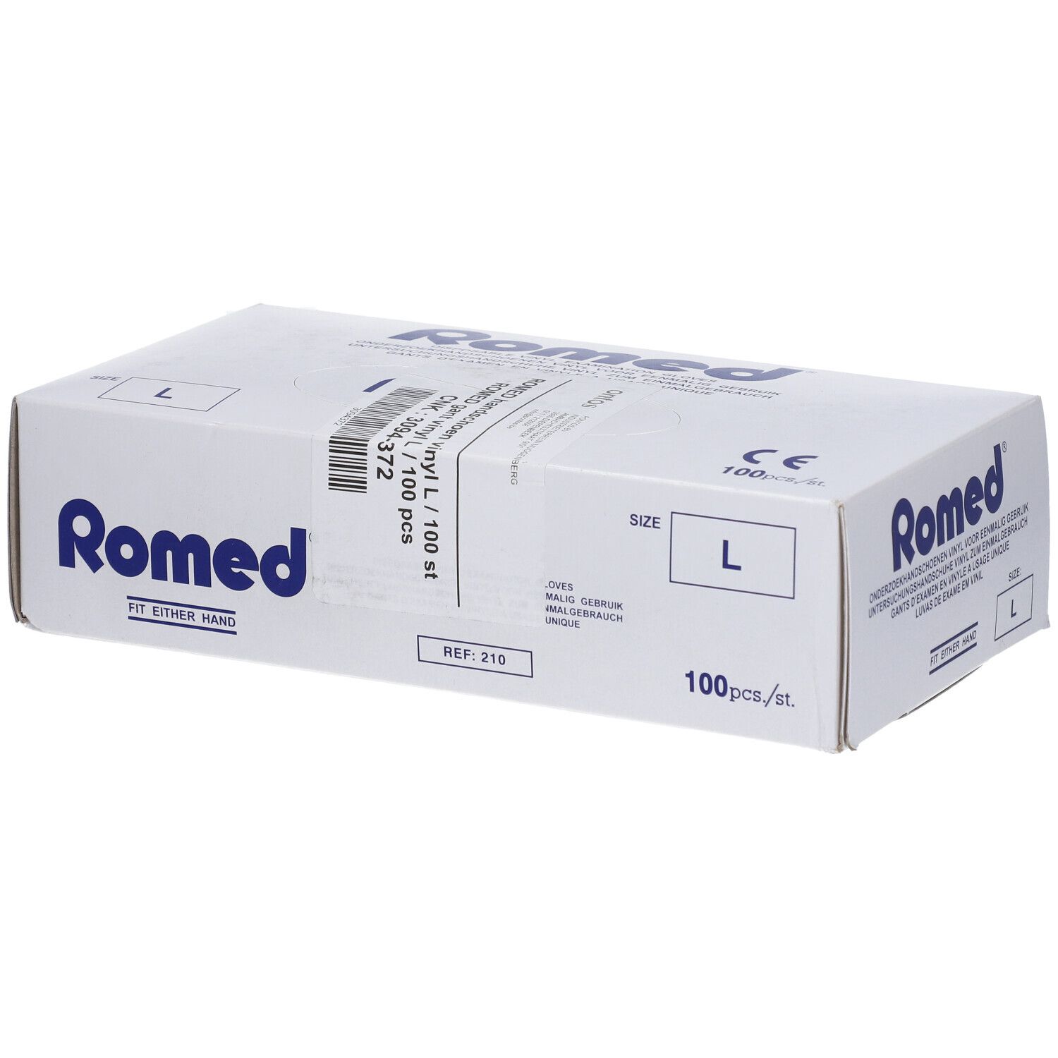 Romed Chirurgische Wegwerphandschoen Vinyl Large 100 St Handschuhe