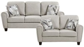 Fremont & Park Ravenna Chenille 2-Piece Living Room Sofa Sets with Decor Pillows