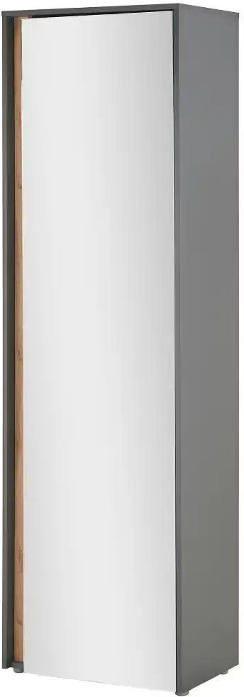 Höffner Garderobenschrank   ¦ grau ¦ Maße (cm): B: 50 H: 200
