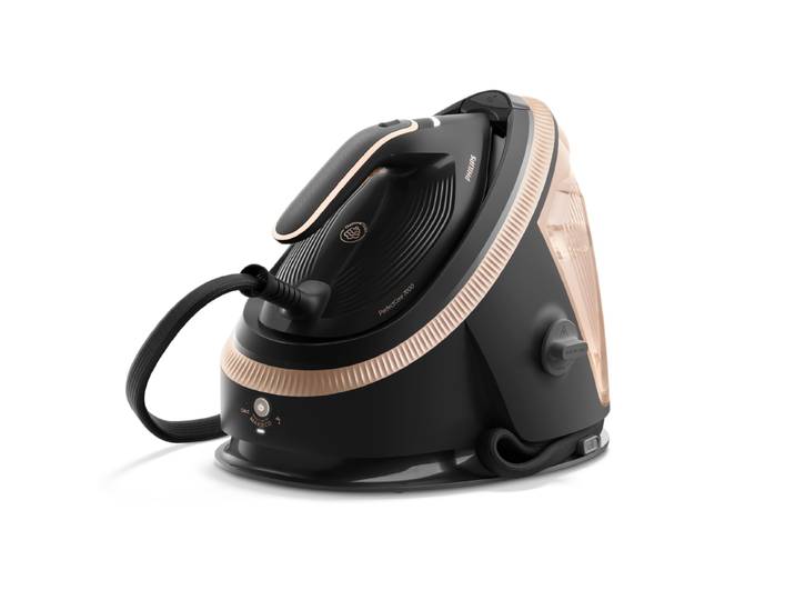 PHILIPS Dampfbügelstation PSG7300/80 PerfectCare 7000 Series , schwarz (tiefschwarz), Dampfbügelstationen, 2.850 Watt, OptimalTemp & TurboPower-Dampfmotor, 650 gr Dampfstoß, Dampfbügelstation