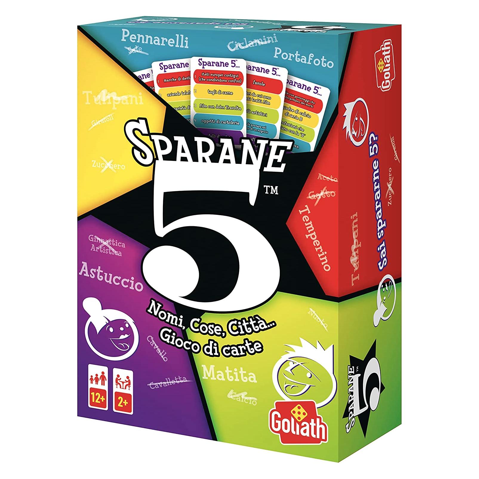 Goliath Toys 926349.006 Goliath - NAME 5 - SPARANE 5 (NOMI, COSE, CITT?, ANIMALI... (Italienisch, 2 - 4 Spieler) (96758)