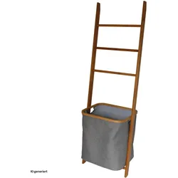 HTI-Living, Wäschekorb, Wäscheleiter mit Wäschesack Stilvolle 2-in-1 Lösung