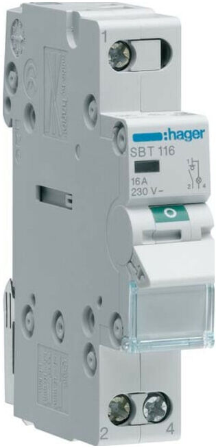 Hager Interrupteur unipolaire 16A SBT116 (SBT116)