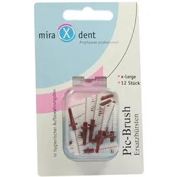Miradent Interdentalbürsten Pic-Brush Ersatzbürsten x-large bordeaux 12 St
