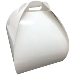 MONOUSO - Weiß Schmetterlingsbox für hohe Torten 32x32x32cm (25 Stück)