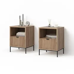 NACHTTISCH Aterno Viking Oak 2er Set
