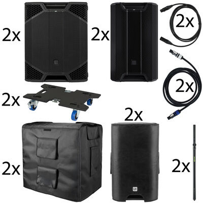 LD Systems ICOA Pro 15A/21A Power Set Schwarz